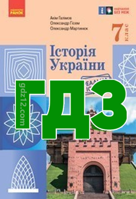ГДЗ Історія України 7 клас Галімов А. А. Гісем О. В. 2024 рік
